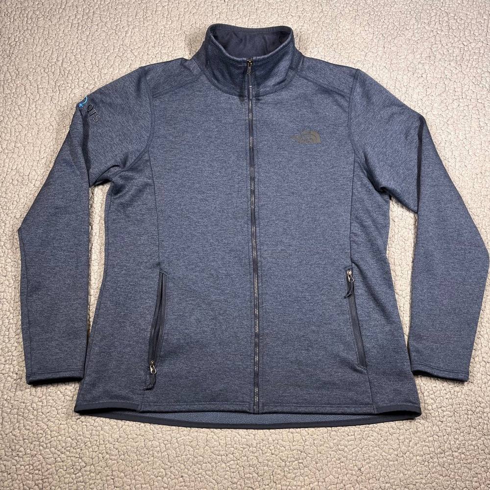 The North Face Womens Full Zip Fleece Jacket Navy Blue Amazon Robotics QTS Large